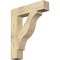 Ekena Millwork Funston Block Rough Sawn Bracket, Douglas Fir, 6"W x 30"D x 36"H BKT06X30X36FST05RDF - alternate 1